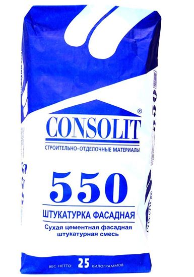 Изображение Штукатурка фасадная - 550. 25 кг